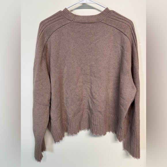ALLSAINTS Kiera Fray Edge women’s Crewneck Sweater In Pink size medium - Picture 3 of 7